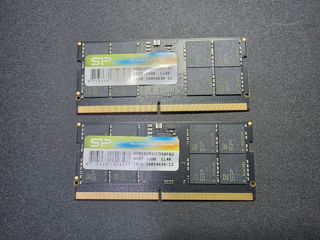 DDR5 5600MHz 32GB ノートPC用メモリ SO-DIMM