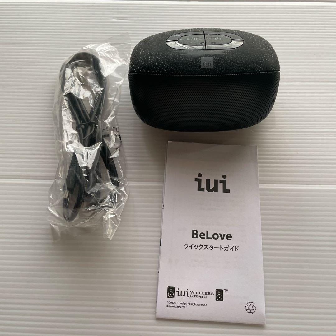 iui Bluetoothスピーカー BELOVE ブラック シンプル