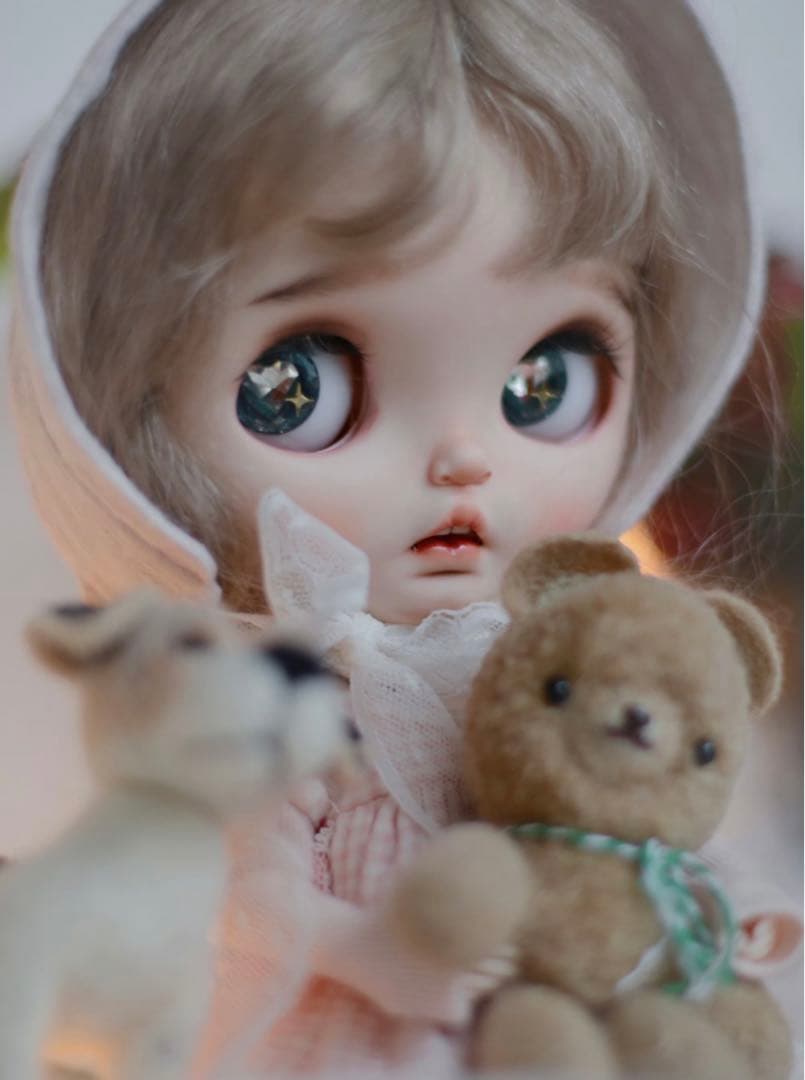 カスタムブライス 海外作家様 かわいい 優しい ふわふわ 兎顔 マカロンちゃん