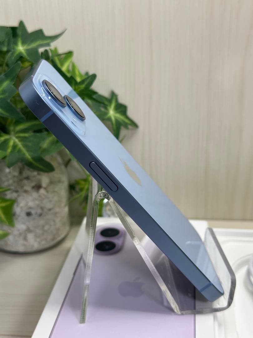 ✅✨ほぼ未使用・100％✨iPhone 14 128GB❣️ブルー　充電3回