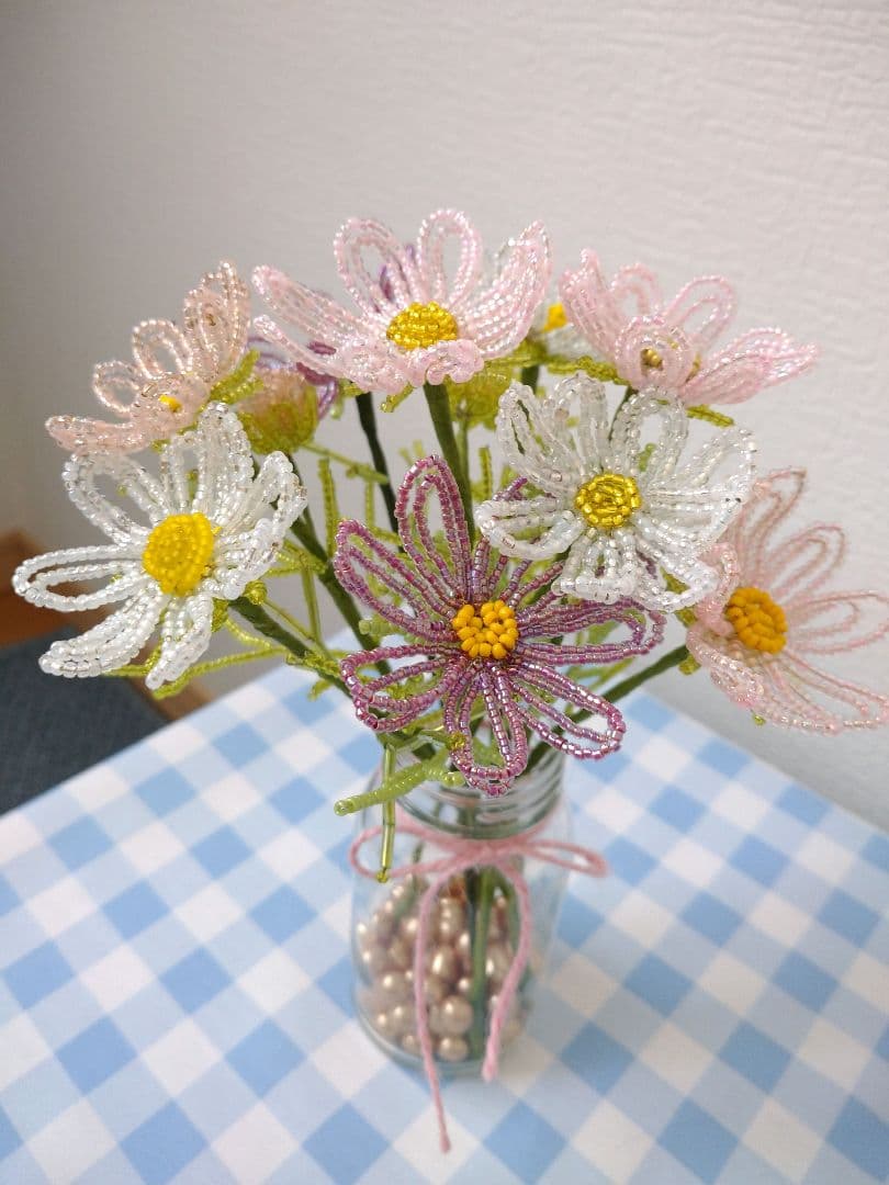 ＊Handmade＊Beads flowers✧*。 ＊コスモスの花束ꕤ.。＊
