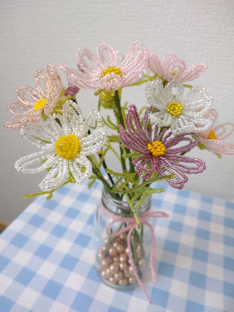 ＊Handmade＊Beads flowers✧*。 ＊コスモスの花束ꕤ.。＊