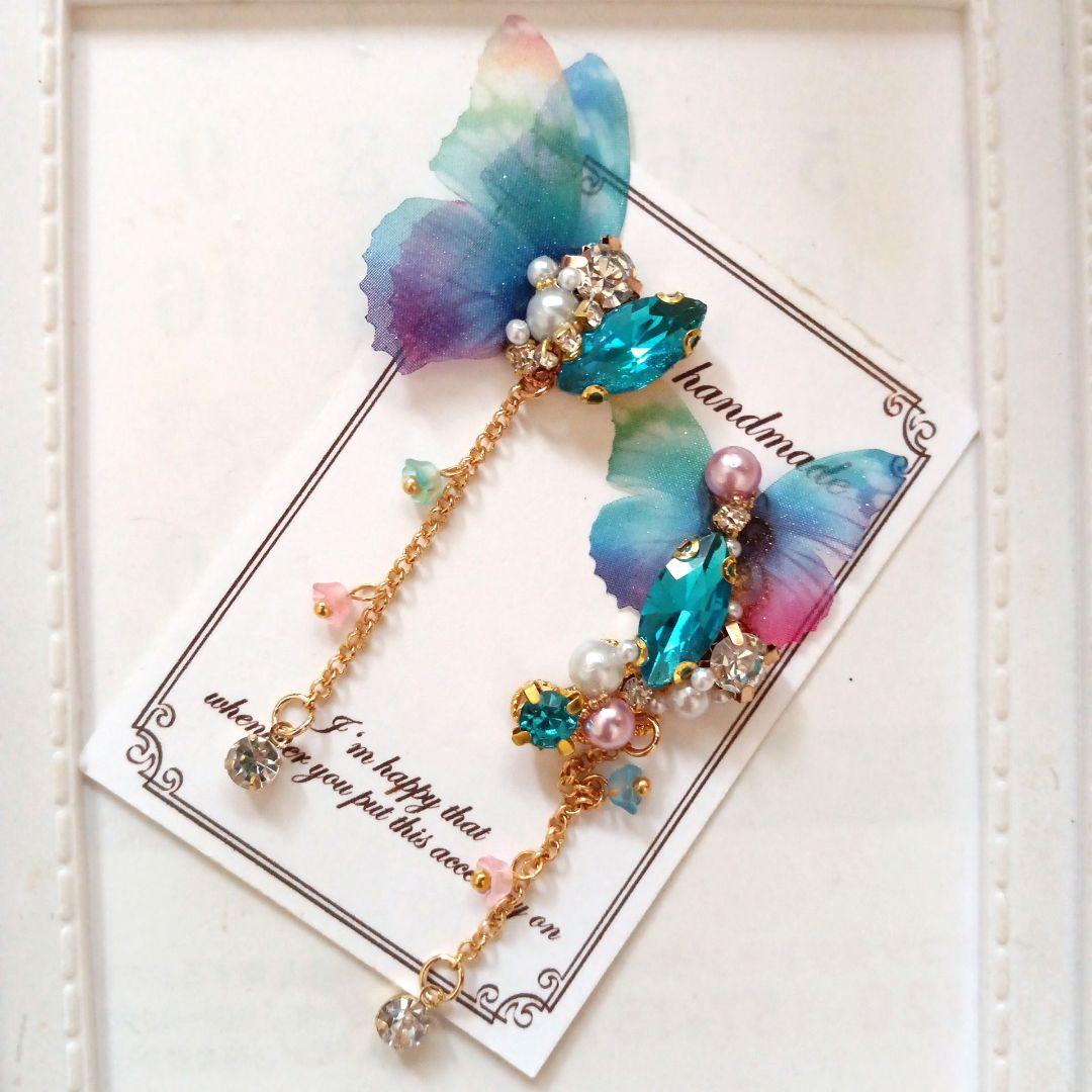 ♡ハンドメイド♡ビジューピアスorイヤリング№411