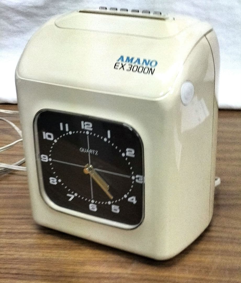 AMANO EX 3000N クォーツ時計、中古品