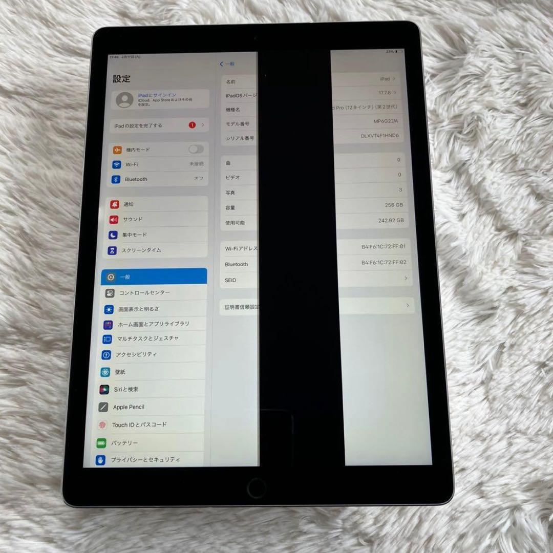 【早い者勝ち】iPad Pro 12.9 第2世代 256GB 【すぐ発送】