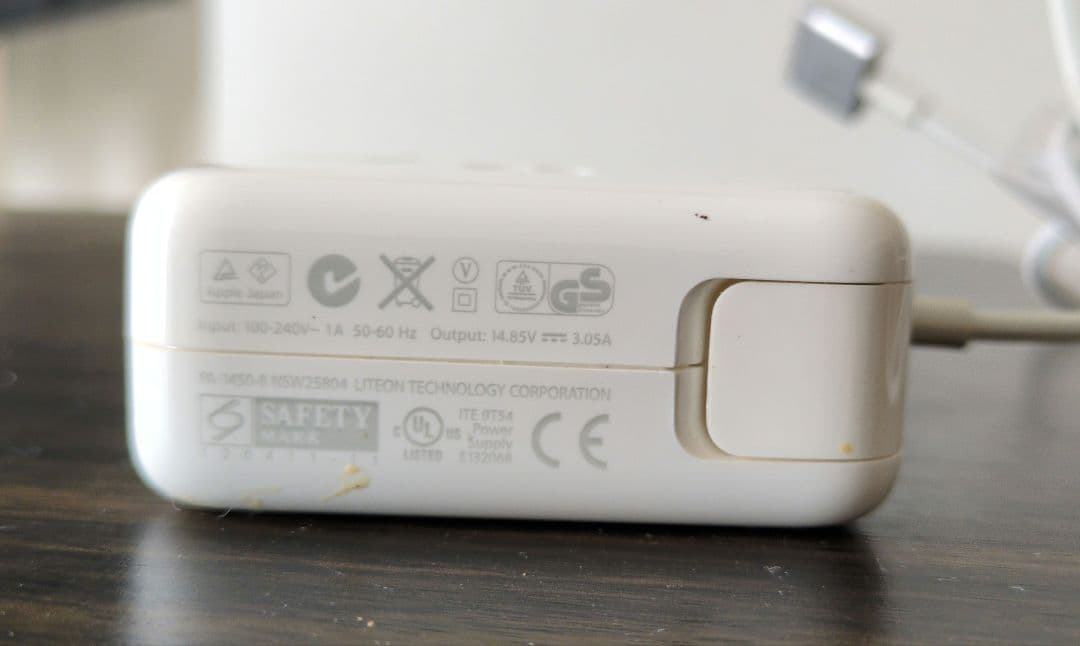 Apple MagSafe 2 純正充電器 45W