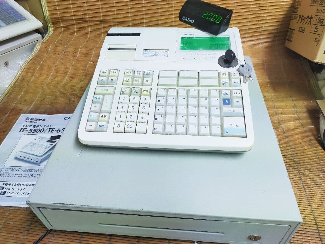 カシオレジスター　TE-6500　フル設定無料　250284