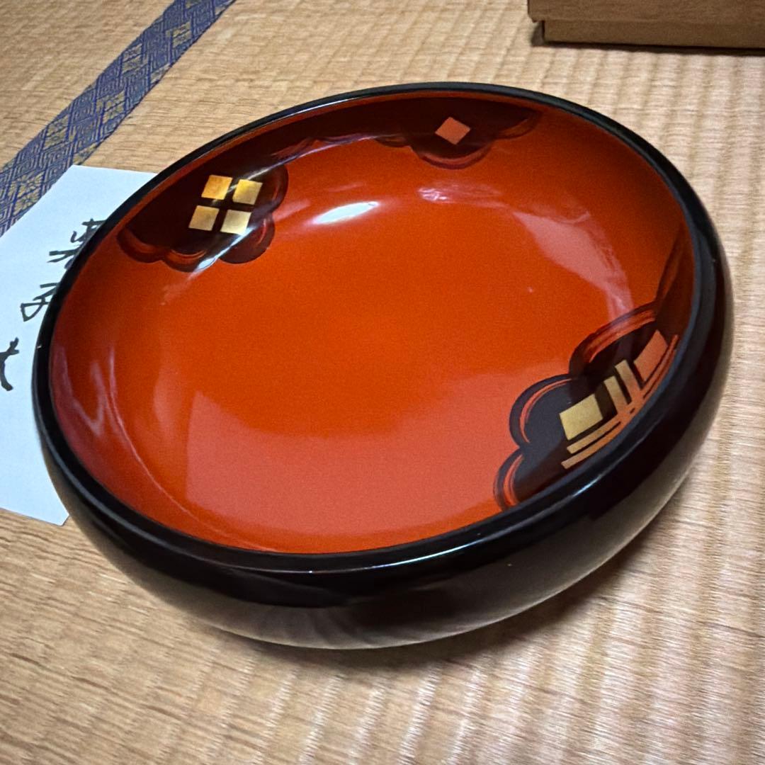 秀衡塗　菓子鉢　新品未使用