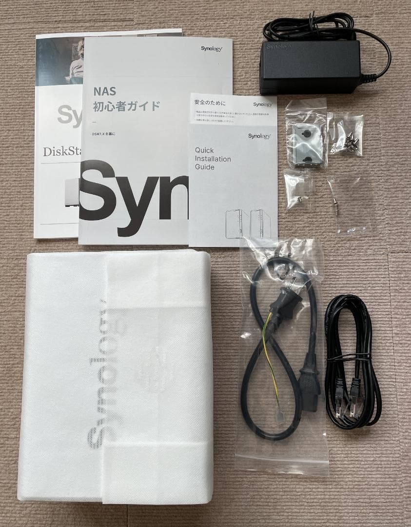 Synology DS223j NAS 2ベイ HDDなし 元箱付 使用1ヶ月