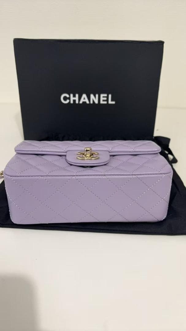 CΗ ΑΝEL ラベンダー ショルダーバッグ