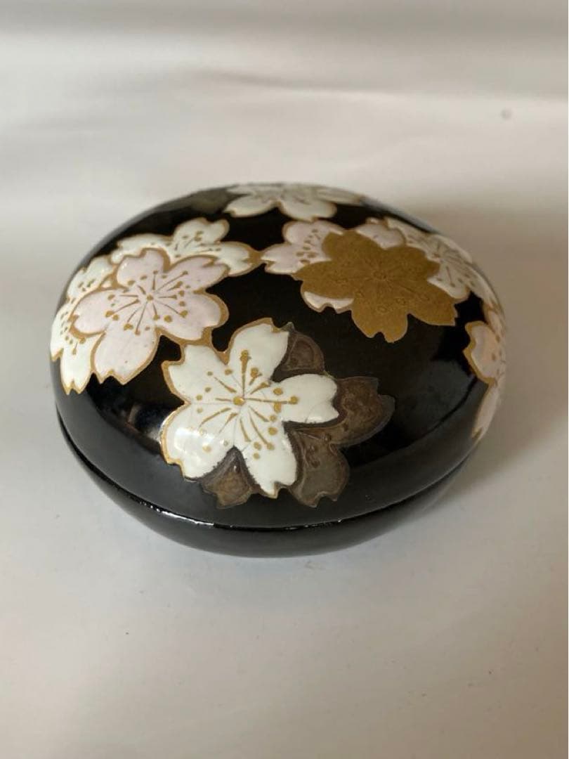 香合嵐山　山崎窯　浅野紫仙作