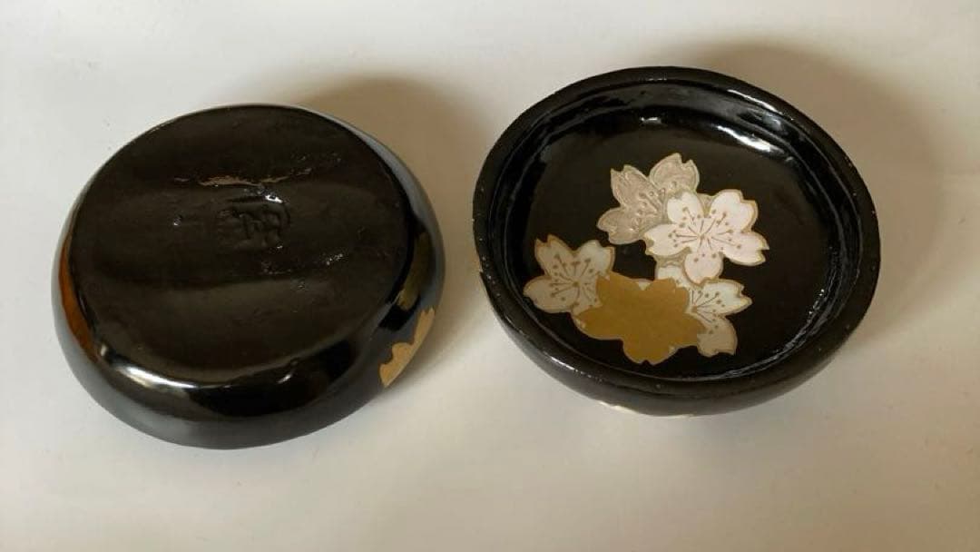 香合嵐山　山崎窯　浅野紫仙作
