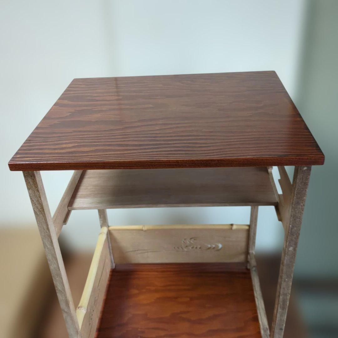 行雲棚 茶道具 棚 組み立て式 木製 透かし 茶道 茶棚 お点前 紙箱