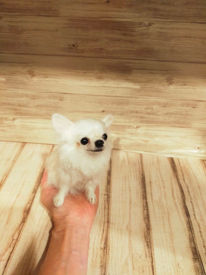 羊毛フェルト　ハンドメイド　犬　チワワ