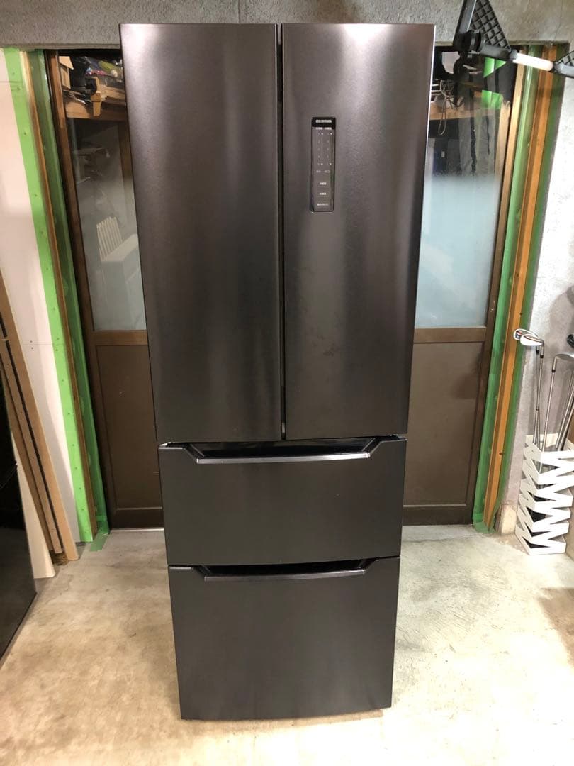 アイリスオーヤマ 2段冷蔵庫 320L 129L 両開き IRSN-32B-B