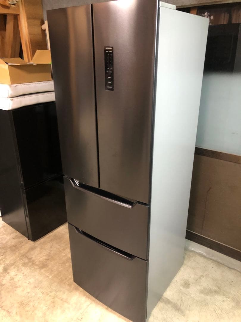 アイリスオーヤマ 2段冷蔵庫 320L 129L 両開き IRSN-32B-B