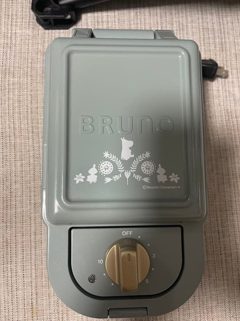 BRUNO ムーミンホットサンドメーカーシングルとワッフルプレートセット
