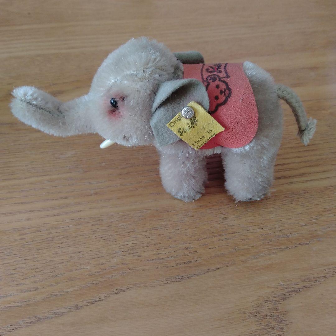 ヴィンテージ シュタイフ　ゾウ　ぬいぐるみ
