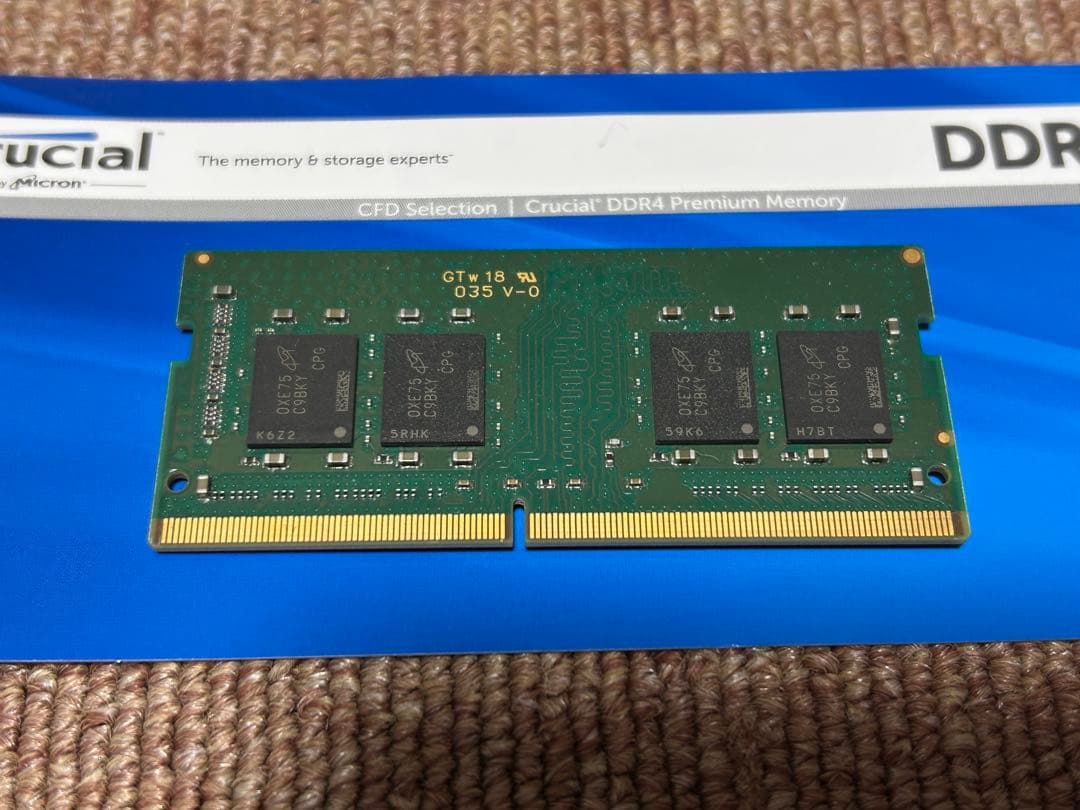 ノート用 DDR4 3200 SODIMM 16GB クルーシャル マイクロン