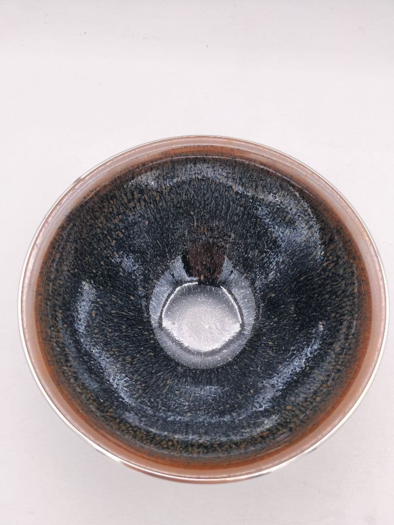 d008 天目茶碗 建盞 大石督幸 木箱 茶道具 古物
