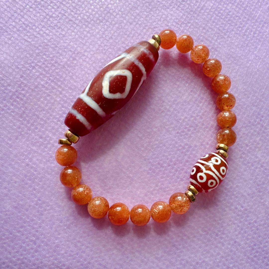 天珠と太陽のお護りbracelet