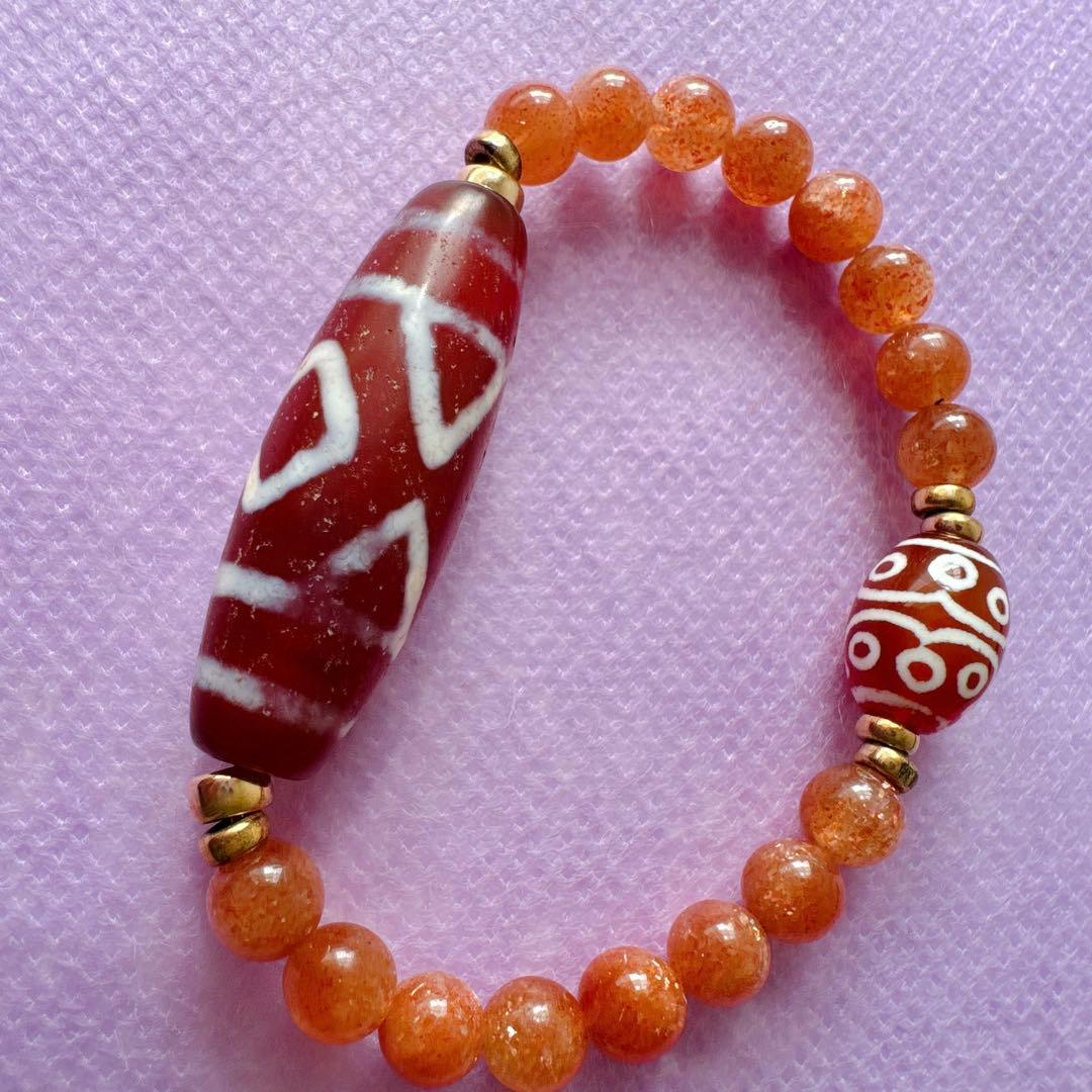 天珠と太陽のお護りbracelet