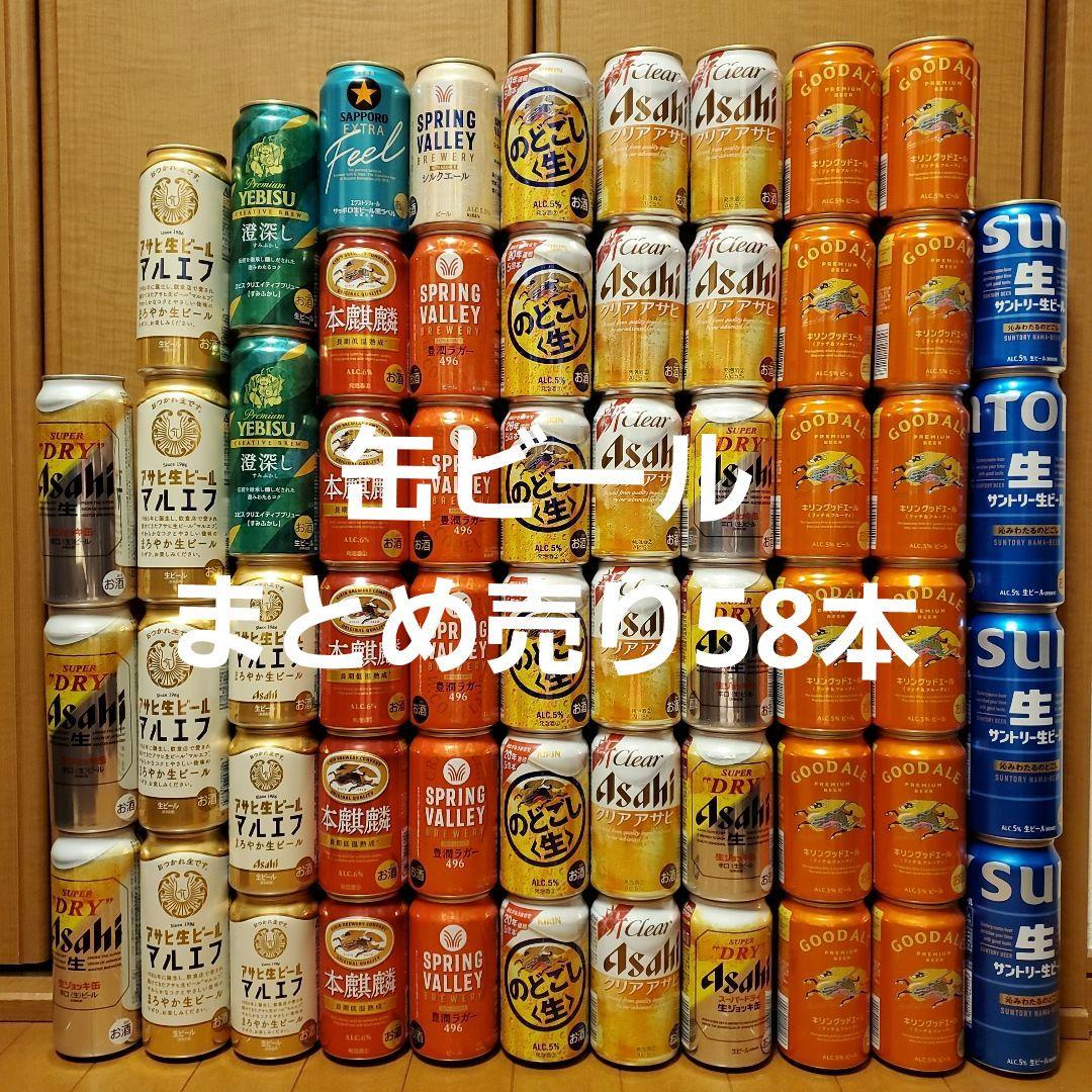 缶ビール まとめ売り アルコール飲料 飲み比べ ビール 58本