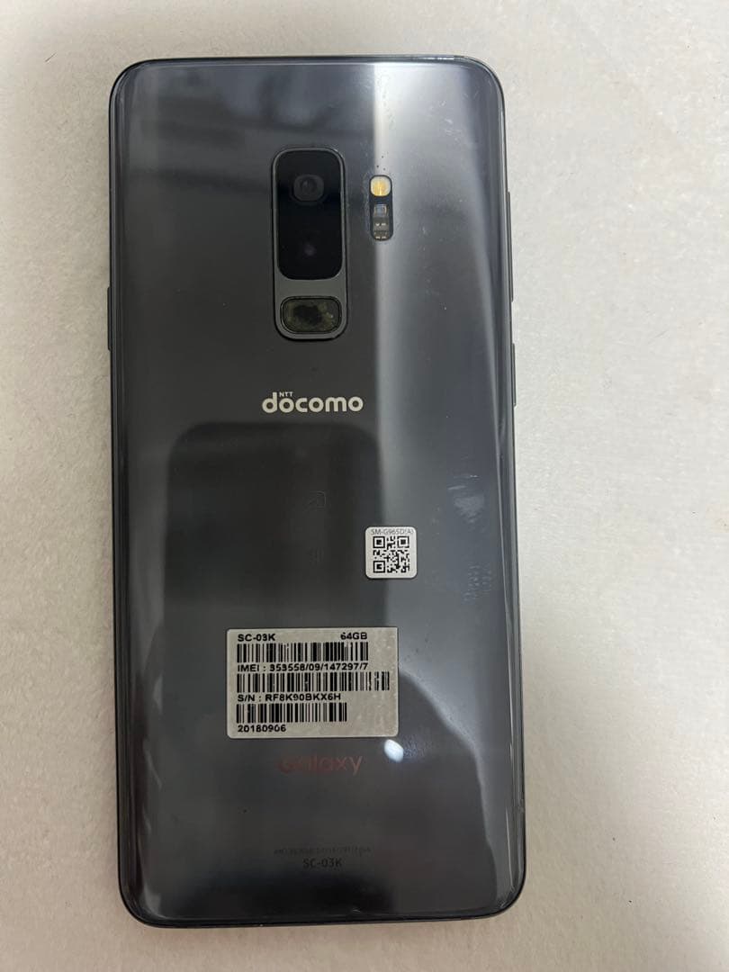 Galaxy S9+ docomo SC-03K チタニウムグレー　64G