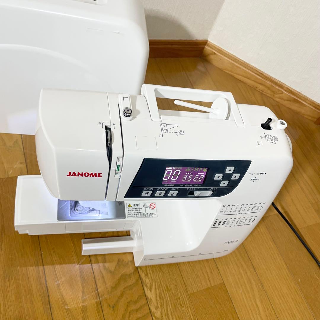 【美品/1か月保証付】ジャノメ JANOME コンピュータ ミシン JN810