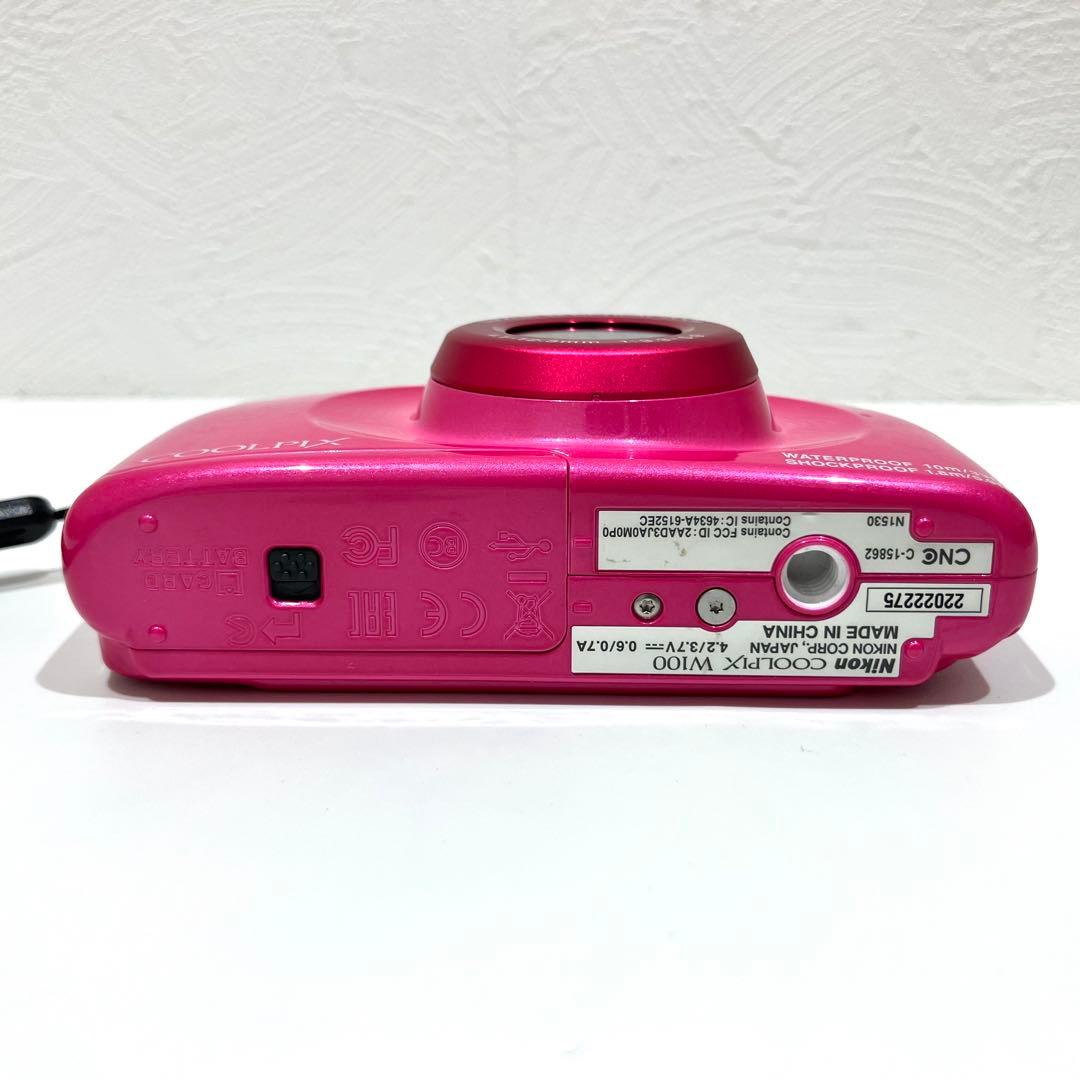 Nikonニコン COOLPIX W100 ピンク デジタル カメラ 動作確認済