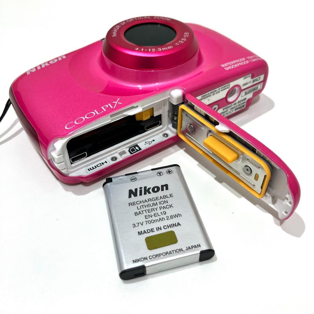 Nikonニコン COOLPIX W100 ピンク デジタル カメラ 動作確認済