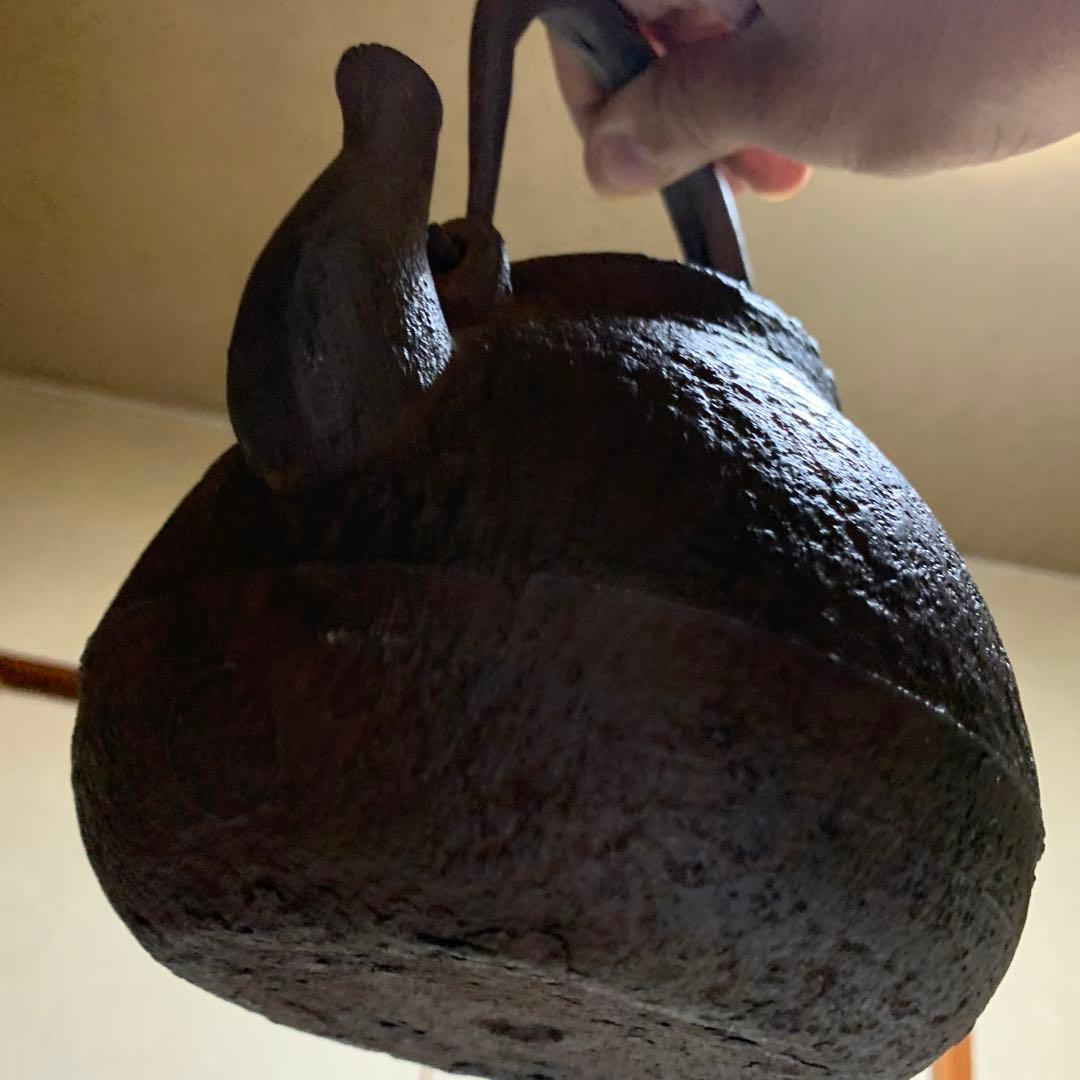 鉄瓶　小振　24時間以上水漏れなしでした。