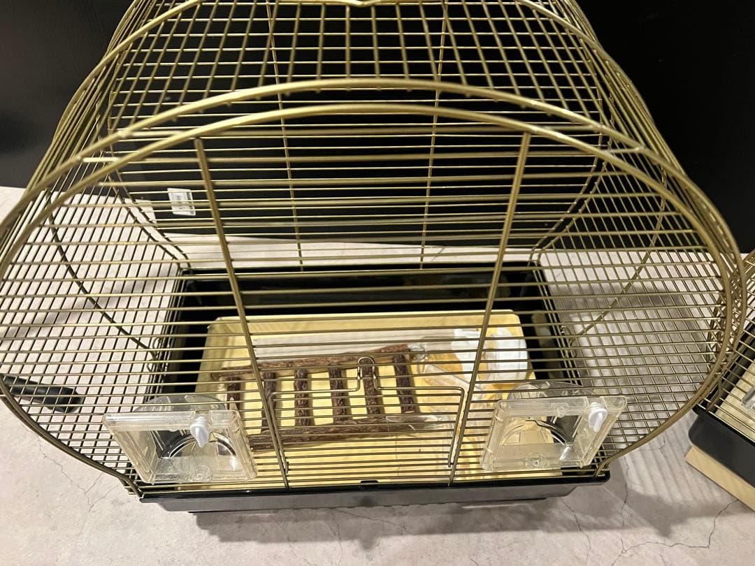イタリアferplast社製　鳥かご　新旧2個セット　インコ　文鳥