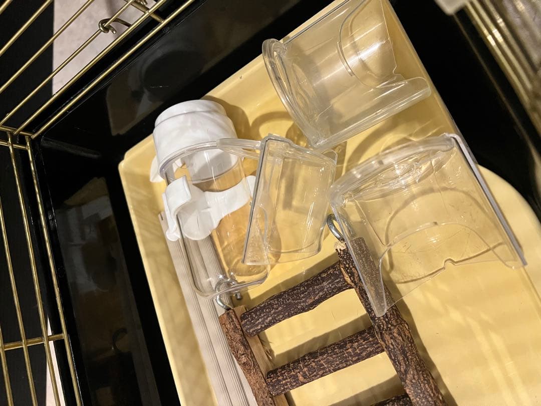 イタリアferplast社製　鳥かご　新旧2個セット　インコ　文鳥