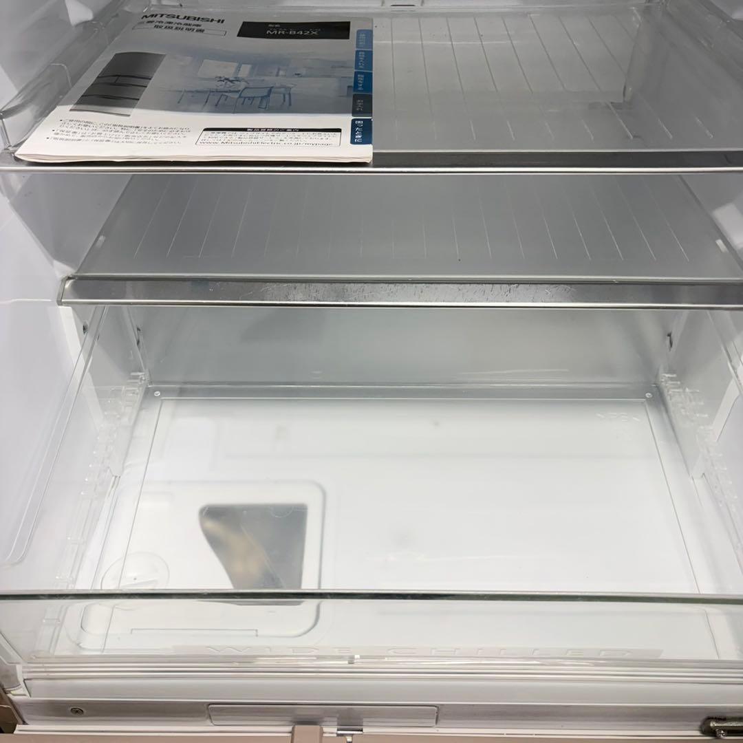 822 三菱　5ドア　大型　家庭用　冷蔵庫　大容量　極美品　運搬設置無料