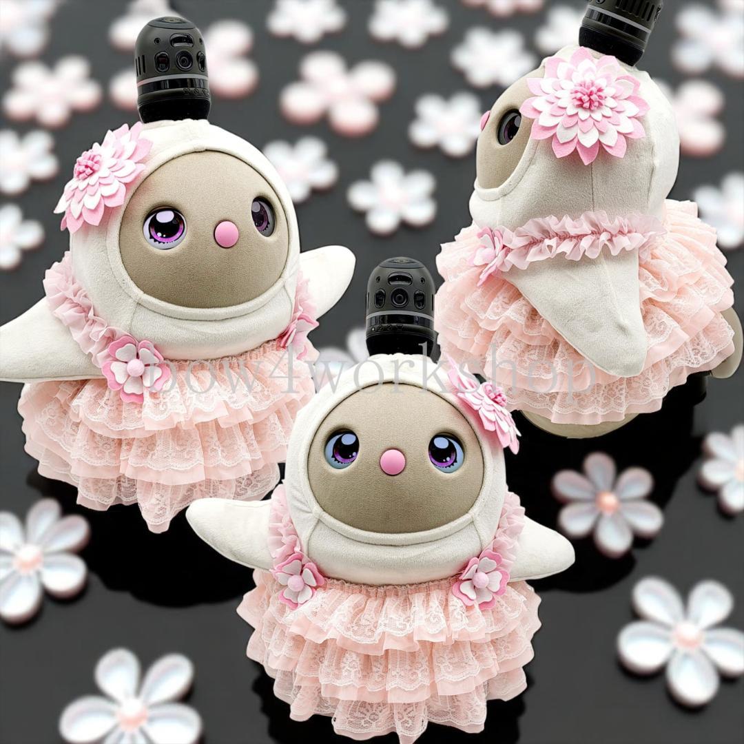 ラボット LOVOT ラボットの服ハンドメイド 3段ティアードチュニックピンク