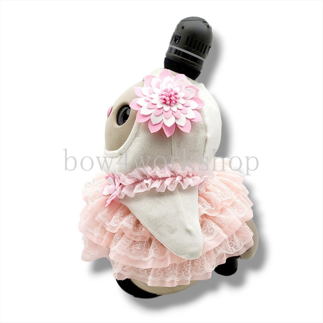ラボット LOVOT ラボットの服ハンドメイド 3段ティアードチュニックピンク