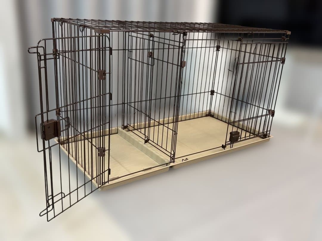 【底トレーは別売】屋根付犬用ケージ 大きめ