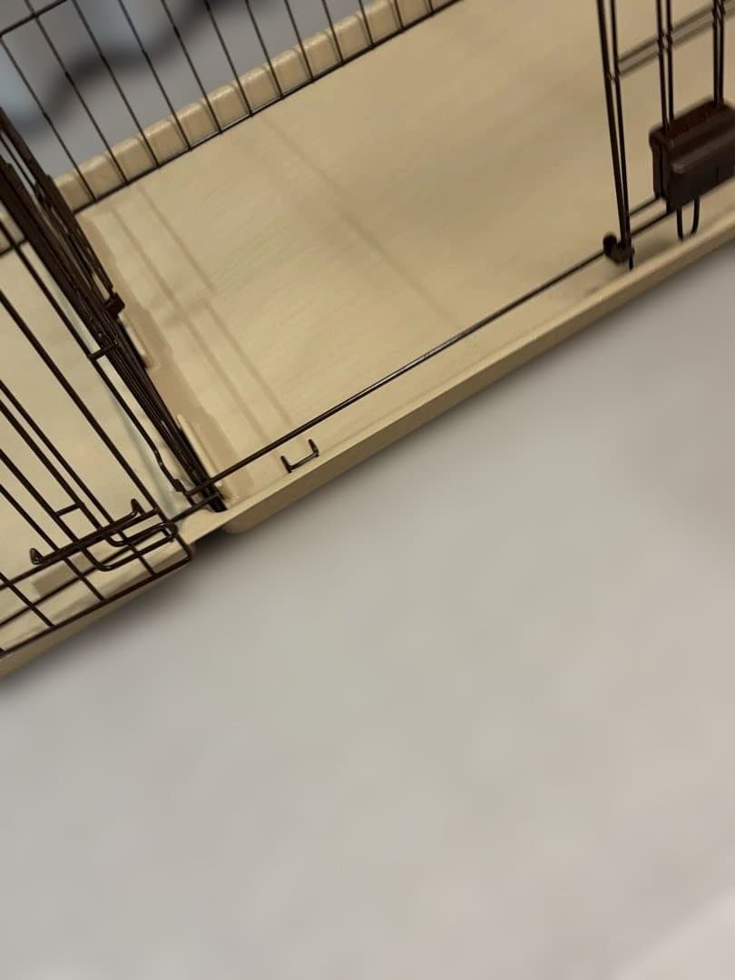 【底トレーは別売】屋根付犬用ケージ 大きめ