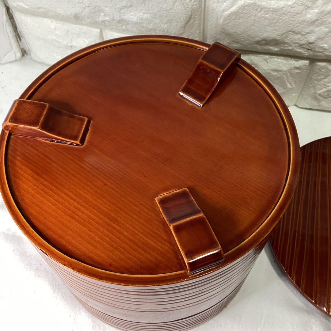 T 飛騨春慶　曲建水　茶道具　建水　直径17.5ｃｍ　高さ16ｃｍ
