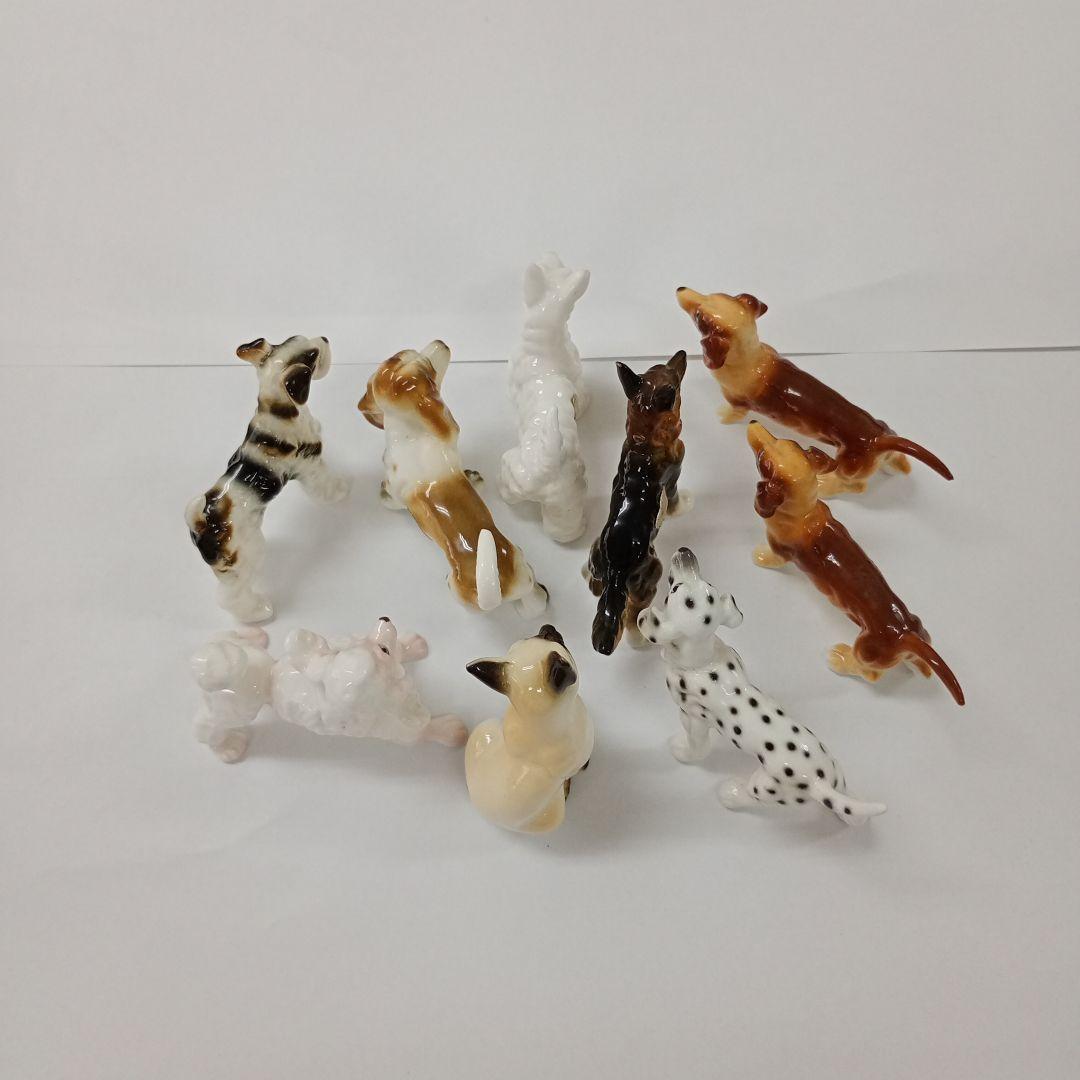 ボーンチャイナBoneChinaアニマルフィギュア青磁器昭和レトロアンティーク