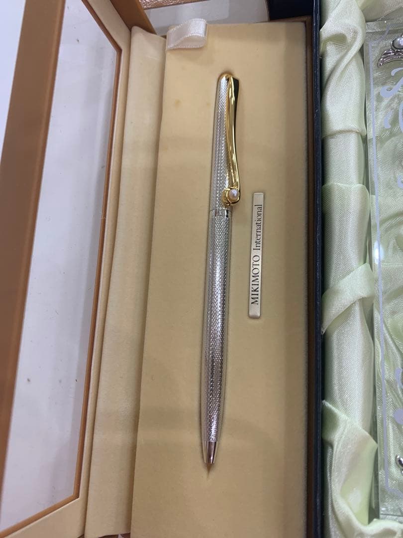 MIKIMOTO ミキモト 小物セットフォトフレーム ボールペンペンセット箱付き