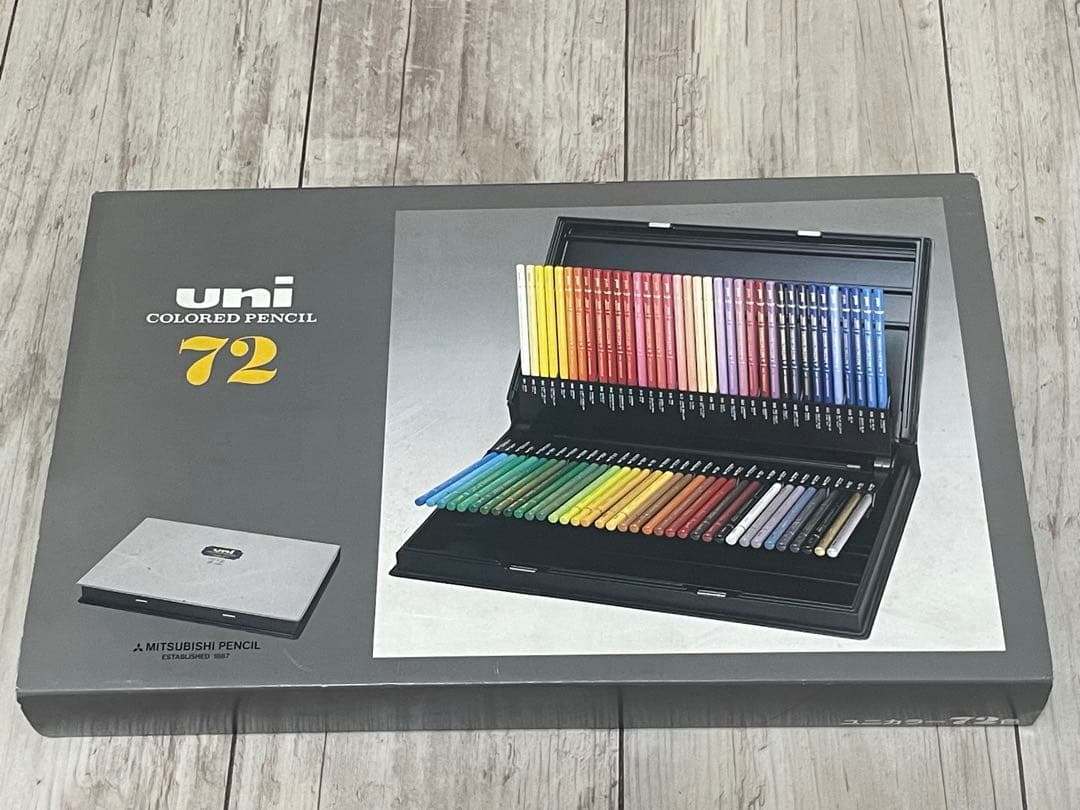 みに uni 水彩色鉛筆 72色セット ケース入り