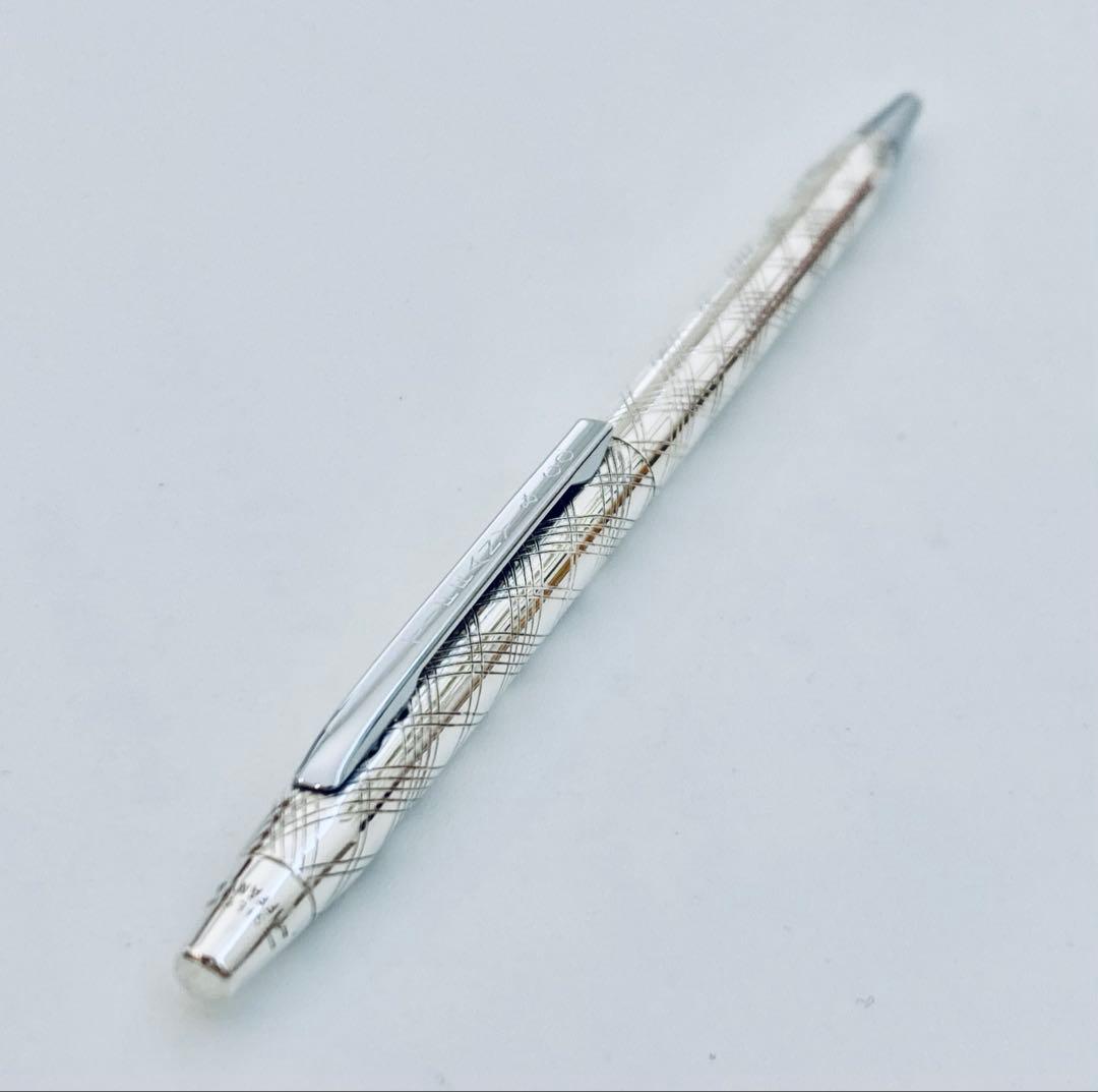 レア◆ティファニー純銀ボールペン スターリングシルバー925 Tiffany格子