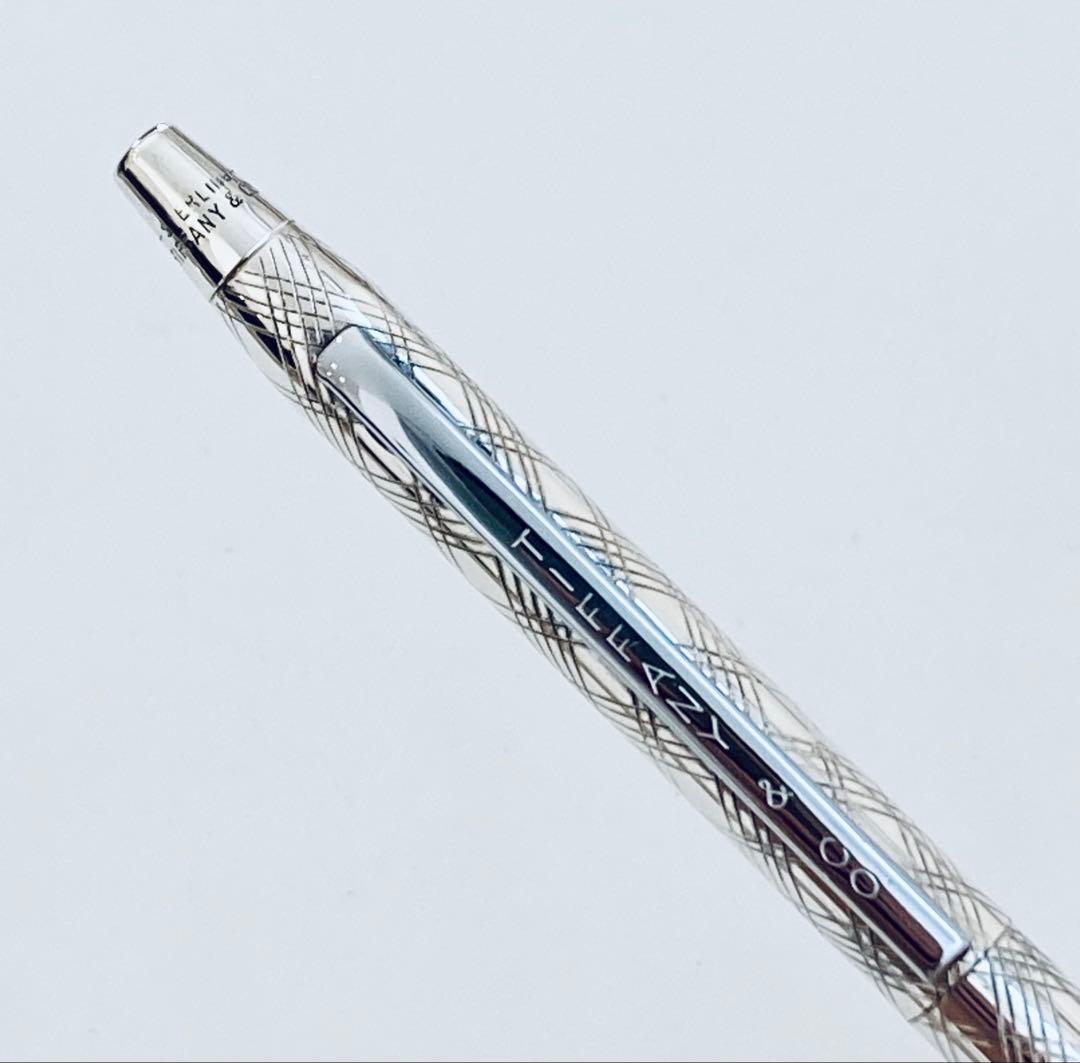 レア◆ティファニー純銀ボールペン スターリングシルバー925 Tiffany格子