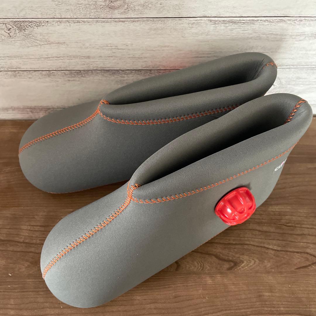 【美品】クロッツ　やわらか湯たんぽ　足用ショートタイプ　グレー　M（27cm）