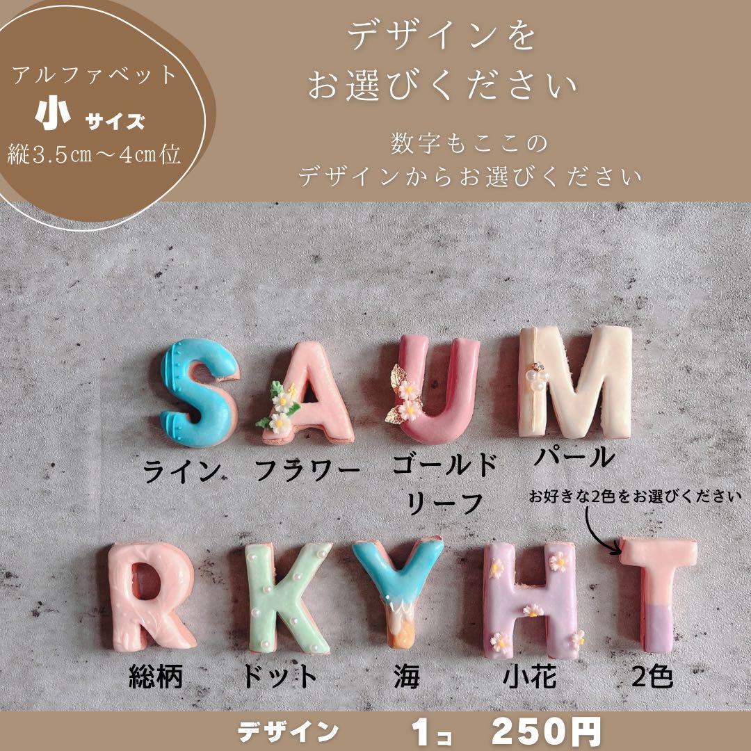 はるページ　クレイケーキ　名前フェイクアイシングクッキー