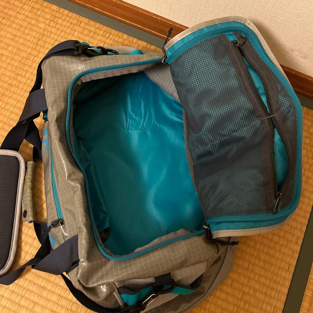 patagonia ボストンバッグ グレー/ターコイズ
