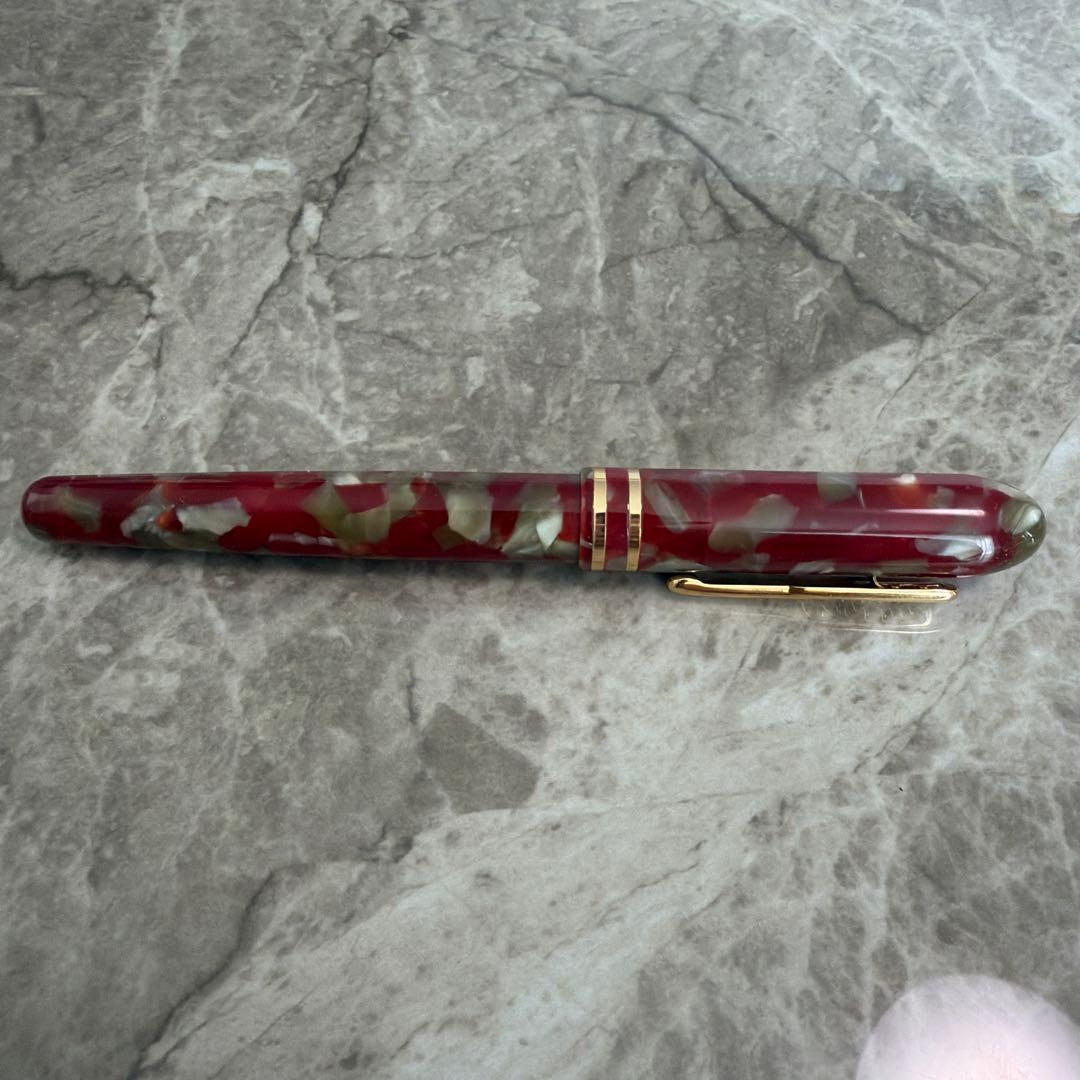 CONKLIN 万年筆 シンメトリック レッドジャスパー