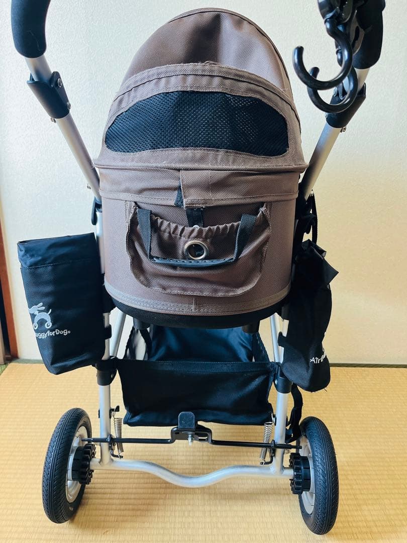 [新着✨送料込み!!] AirBuggy 犬用カート ブラウン 空気入れ付き